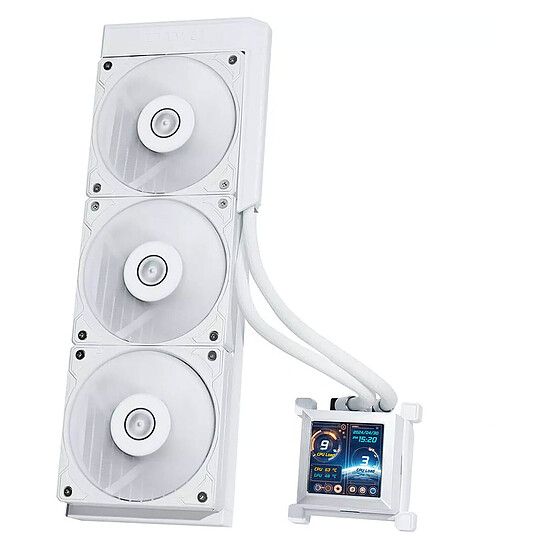 Watercooling AIO Lian Li Hydroshift LCD 360S - Blanc - Autre vue
