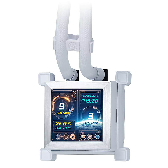 Watercooling AIO Lian Li Hydroshift LCD 360S - Blanc - Autre vue