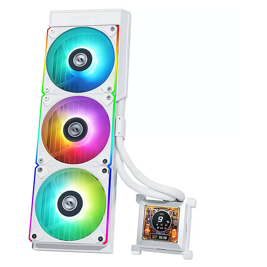 Ventirad Lian Li Hydroshift LCD 360R - Blanc