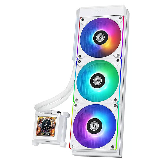 Ventirad Lian Li Hydroshift LCD 360R - Blanc - Autre vue