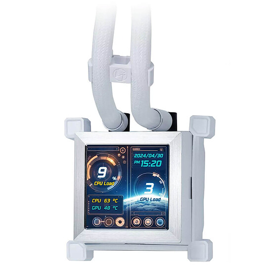 Ventirad Lian Li Hydroshift LCD 360R - Blanc - Autre vue