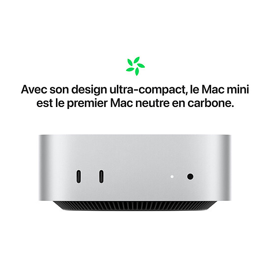 Mac et iMac Apple Mac mini M4 SSD 2 To / Ram 24 Go (MCYT4FN/A-2TB) - Autre vue