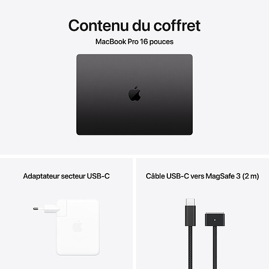 MacBook reconditionné Apple MacBook Pro M4 Pro 16" Noir sidéral 48 Go/512 Go (MX2Y3FN/A) · Reconditionné - Autre vue