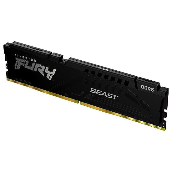 Mémoire RAM Kingston Fury Beast - 1 x 16 Go (16 Go) - DDR5 6000 MHz - CL30 - Autre vue