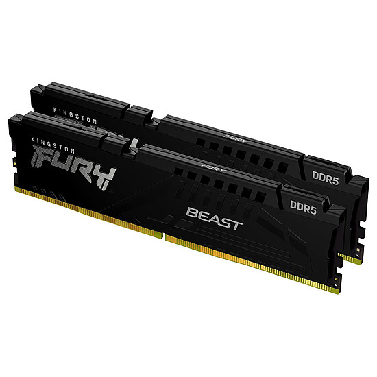 Mémoire RAM Kingston Fury Beast - 2 x 8 Go (16 Go) - DDR5 6000 MHz - CL30 - Autre vue