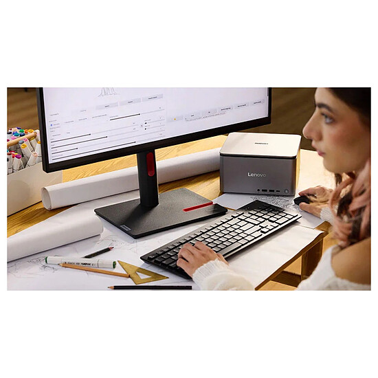 PC de bureau Lenovo ThinkCentre neo Ultra USFF (12W1003UFR) - Windows 11 Pro - Autre vue