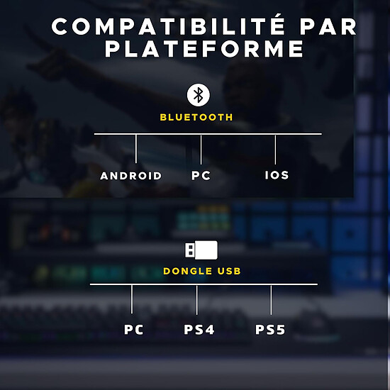 Casque micro The G-Lab Korp Platinium - Autre vue
