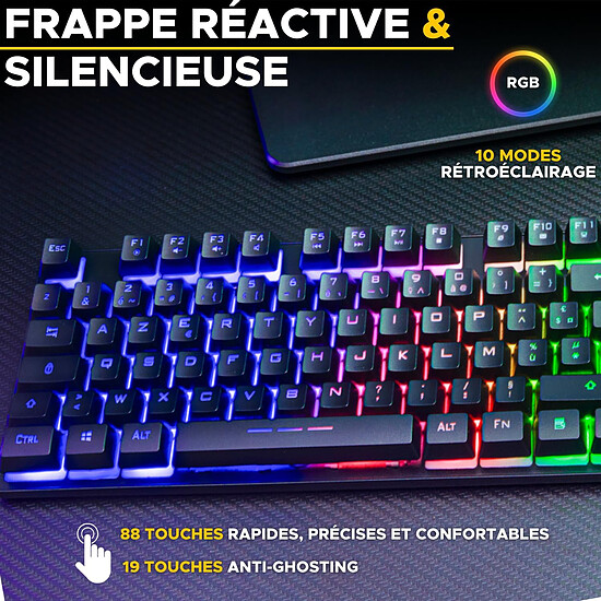 Clavier souris gamer The G-Lab Combo Oxygen EX - Autre vue