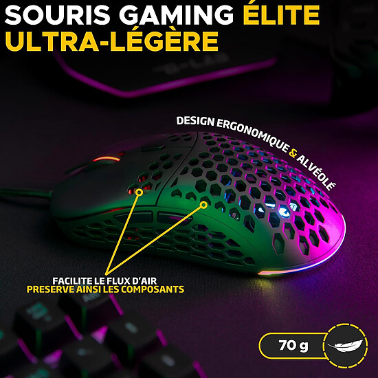 Souris PC The G-Lab Kult Oxygen - Blanc - Occasion - Autre vue
