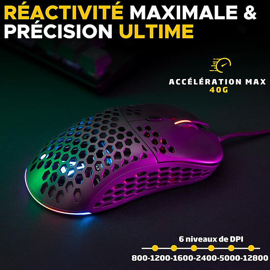 Souris PC The G-Lab Kult Oxygen - Blanc - Occasion - Autre vue