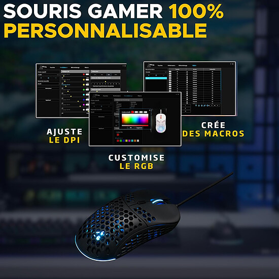 Souris PC The G-Lab Kult Oxygen - Blanc - Occasion - Autre vue