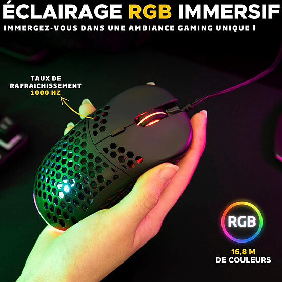 Souris PC The G-Lab Kult Oxygen - Blanc - Occasion - Autre vue