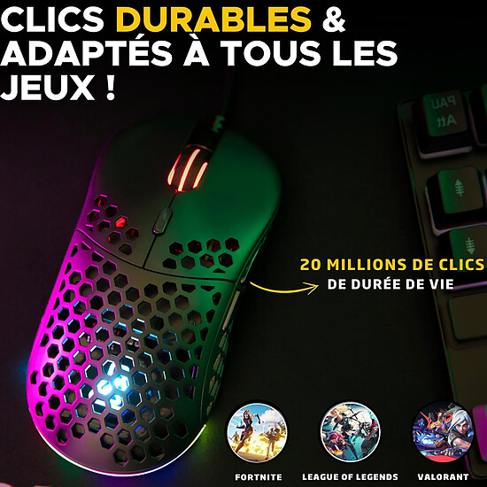 Souris PC The G-Lab Kult Oxygen - Blanc - Occasion - Autre vue