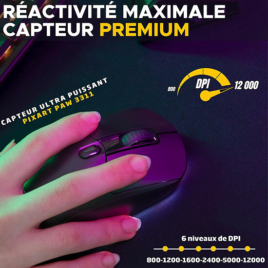 Souris PC The G-Lab Kult Titanium Pro - Autre vue