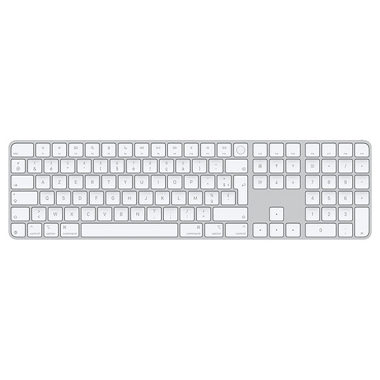 Clavier PC Apple Magic Keyboard avec Touch ID et pavé numérique (USB-C) - Blanc - Autre vue