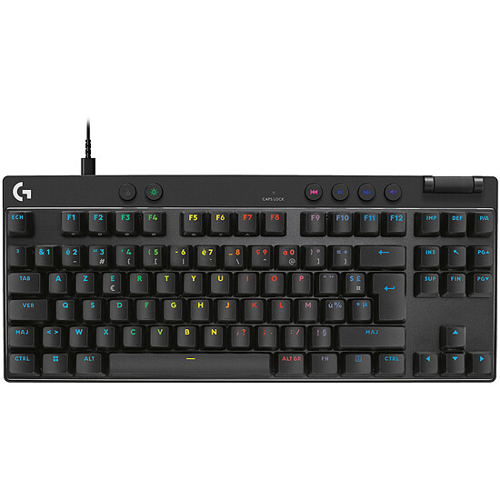 Clavier PC Logitech G Pro X TKL Rapid Linear - Noir - Autre vue