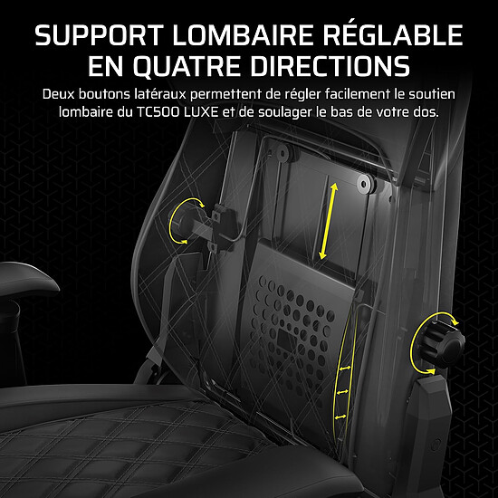 Fauteuil gamer Corsair TC500 Luxe - Shadow - Autre vue