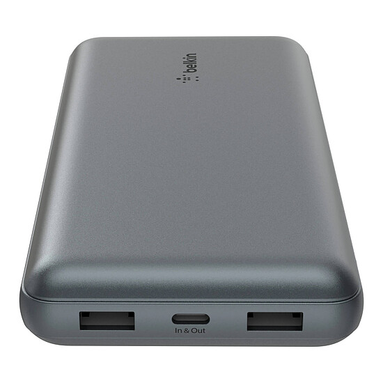 Batterie et powerbank Belkin Batterie externe 20K Boost Charge avec câble USB-A vers USB-C Gris - Autre vue