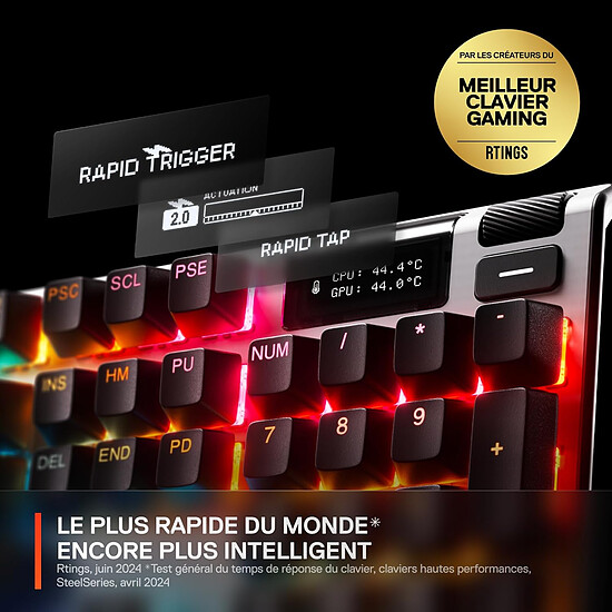 Clavier PC SteelSeries Apex Pro Gen 3 - SteelSeries OmniPoint 3.0 - Autre vue
