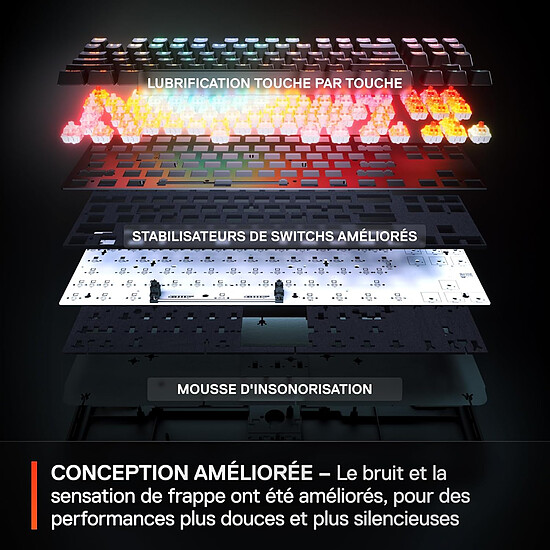 Clavier PC SteelSeries Apex Pro TKL Gen 3 - SteelSeries OmniPoint 3.0 Steel Version - Autre vue
