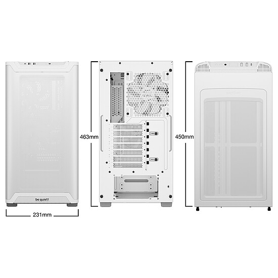 Boîtier PC be quiet! Pure Base 501 Airflow Window - Blanc  - Autre vue
