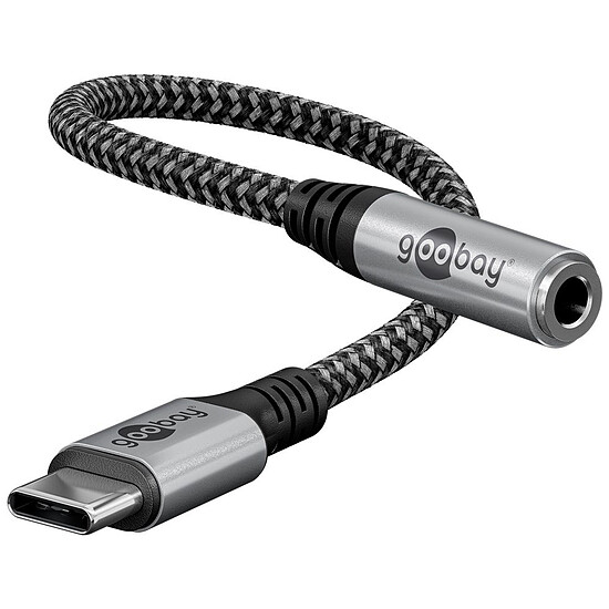 Adaptateur audio Goobay Câble USB-C vers Jack 3.5 mm (M/F) - 1.5 m - Autre vue