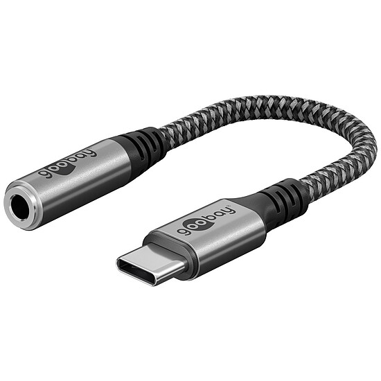 Adaptateur audio Goobay Câble USB-C vers Jack 3.5 mm (M/F) - 1.5 m - Autre vue