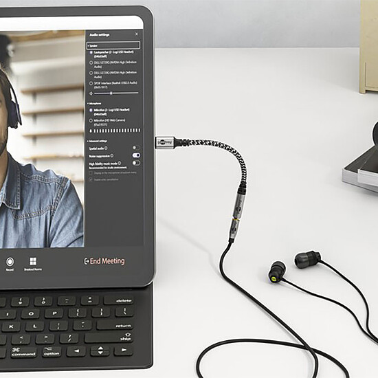 Adaptateur audio Goobay Câble USB-C vers Jack 3.5 mm (M/F) - 1.5 m - Autre vue