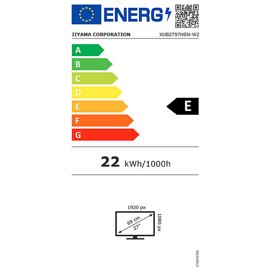 Écran PC Iiyama ProLite XUB2797HSN-W2 - Autre vue