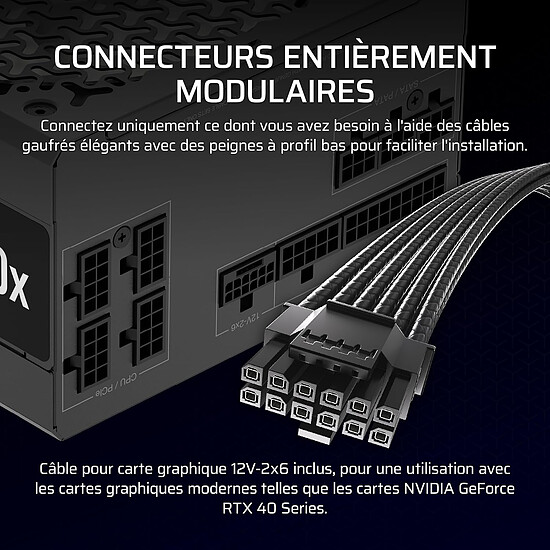Alimentation PC Corsair RM750x (2024) - Autre vue