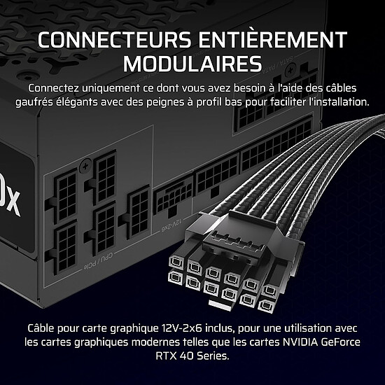 Alimentation PC Corsair RM850x (2024) - Autre vue