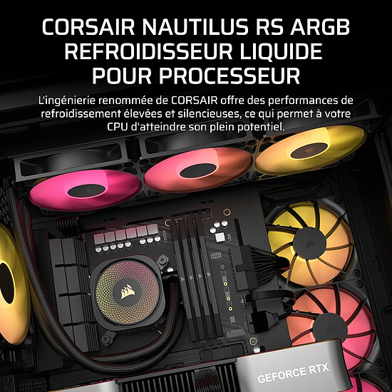 Watercooling AIO Corsair Nautilus 360 RS ARGB - Noir - Autre vue