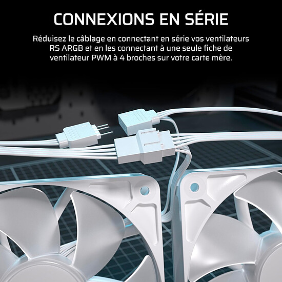 Watercooling AIO Corsair Nautilus 360 RS ARGB - Blanc - Autre vue
