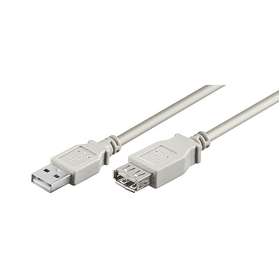 Câble USB Goobay Câble rallonge USB 2.0 Type-A  - Gris - 5 m - Autre vue
