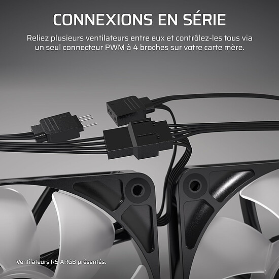 Ventilateur Boîtier Corsair RS120 - Blanc - Autre vue