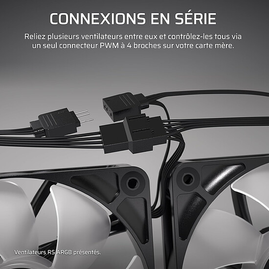 Ventilateur Boîtier Corsair RS140 Dual Pack - Noir - Autre vue