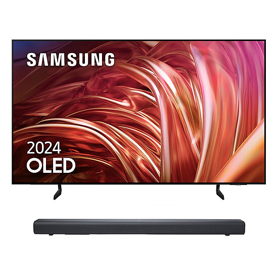 TV Samsung TQ55S85D  + JBL Bar SB510 - TV OLED 4K UHD HDR - 138 cm - Barre de son JBL