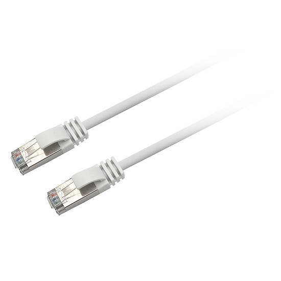Câble RJ45 Textorm Câble RJ45 CAT 6 FTP (blanc) - 0.5 m - Autre vue