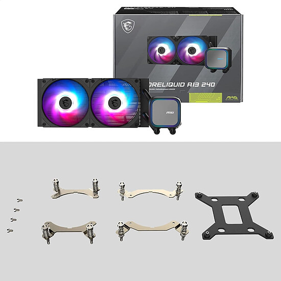 Watercooling AIO MSI MAG CORELIQUID A13 240 - Noir - Autre vue