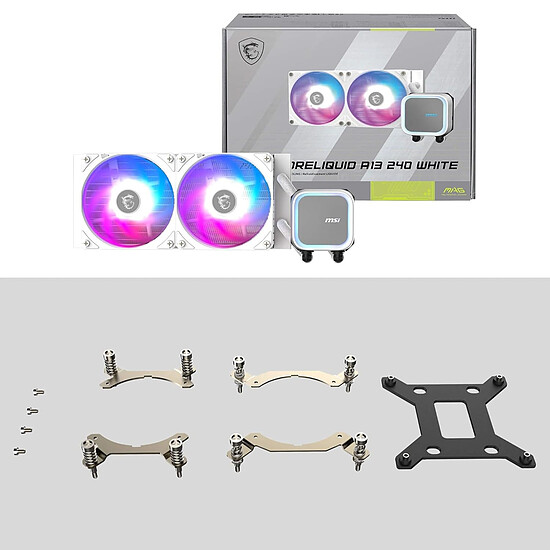 Watercooling AIO MSI MAG CORELIQUID A13 240 - Blanc - Autre vue