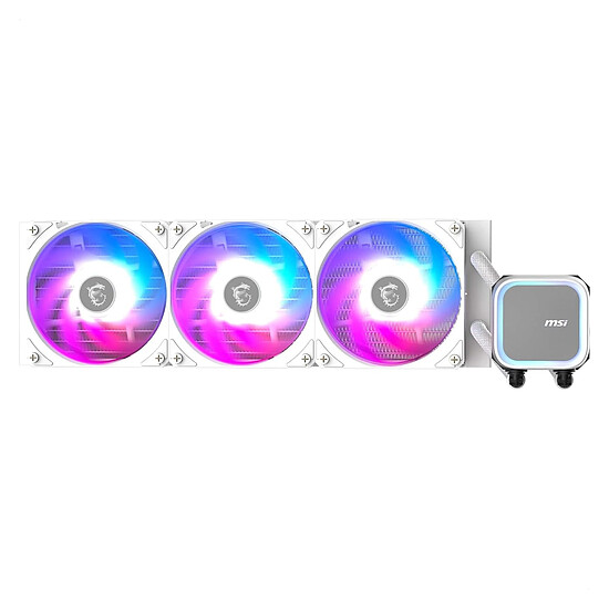 Watercooling AIO MSI MAG CORELIQUID A13 360 - Blanc - Autre vue