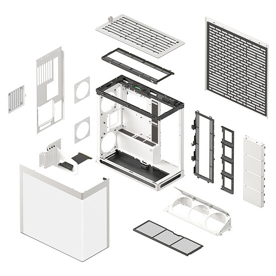 Boîtier PC HAVN HS420 VGPU - Blanc - Autre vue