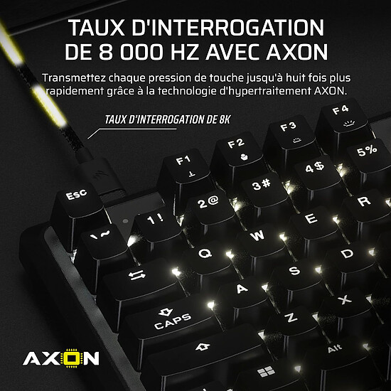 Clavier PC Corsair K70 Pro TKL RGB - Corsair MGX Hyperdrive - Autre vue