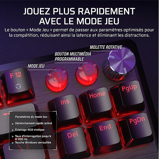 Clavier PC Corsair K70 Pro TKL RGB - Corsair MGX Hyperdrive - Autre vue