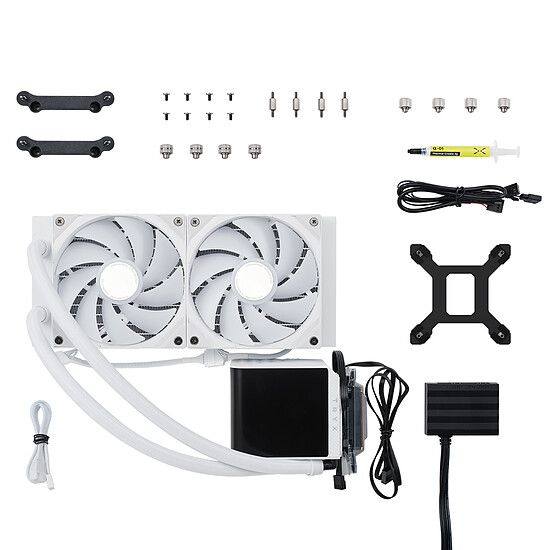Watercooling AIO TRYX PANORAMA ARGB 240 - Blanc - Autre vue