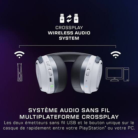 Casque micro Turtle Beach Stealth 700P Gen3 - Blanc - Autre vue
