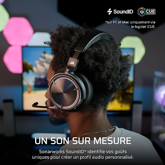 Casque micro Corsair Virtuoso Max Wireless - Noir - Autre vue