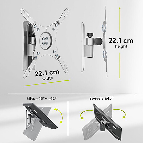 Support TV Goobay Caravan TV Mount 80  - Autre vue