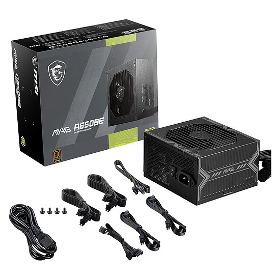 Alimentation PC MSI MAG A650BE - Autre vue