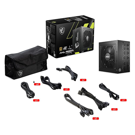 Alimentation PC MSI MAG A650GL - Autre vue